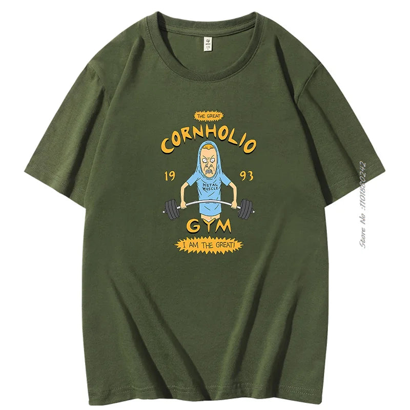 Beavis And Butthead Tshirts Novelty Funny Cartoon Graphic Tshirts Casual Clothing Summer Male Oversized Short Sleeve T-Shirts