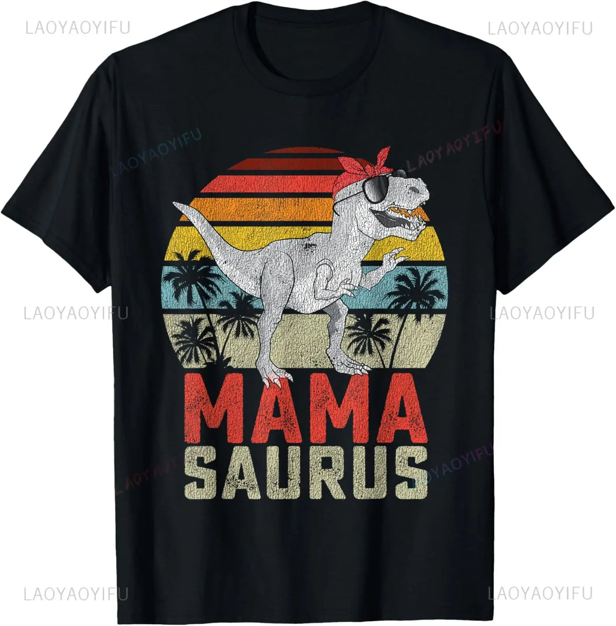 Mamasaurus T Rex Dinosaur Mama Saurus Family Matching Women T-Shirt Funny Shirt Unisex Summer Streetwear Tops Camisas
