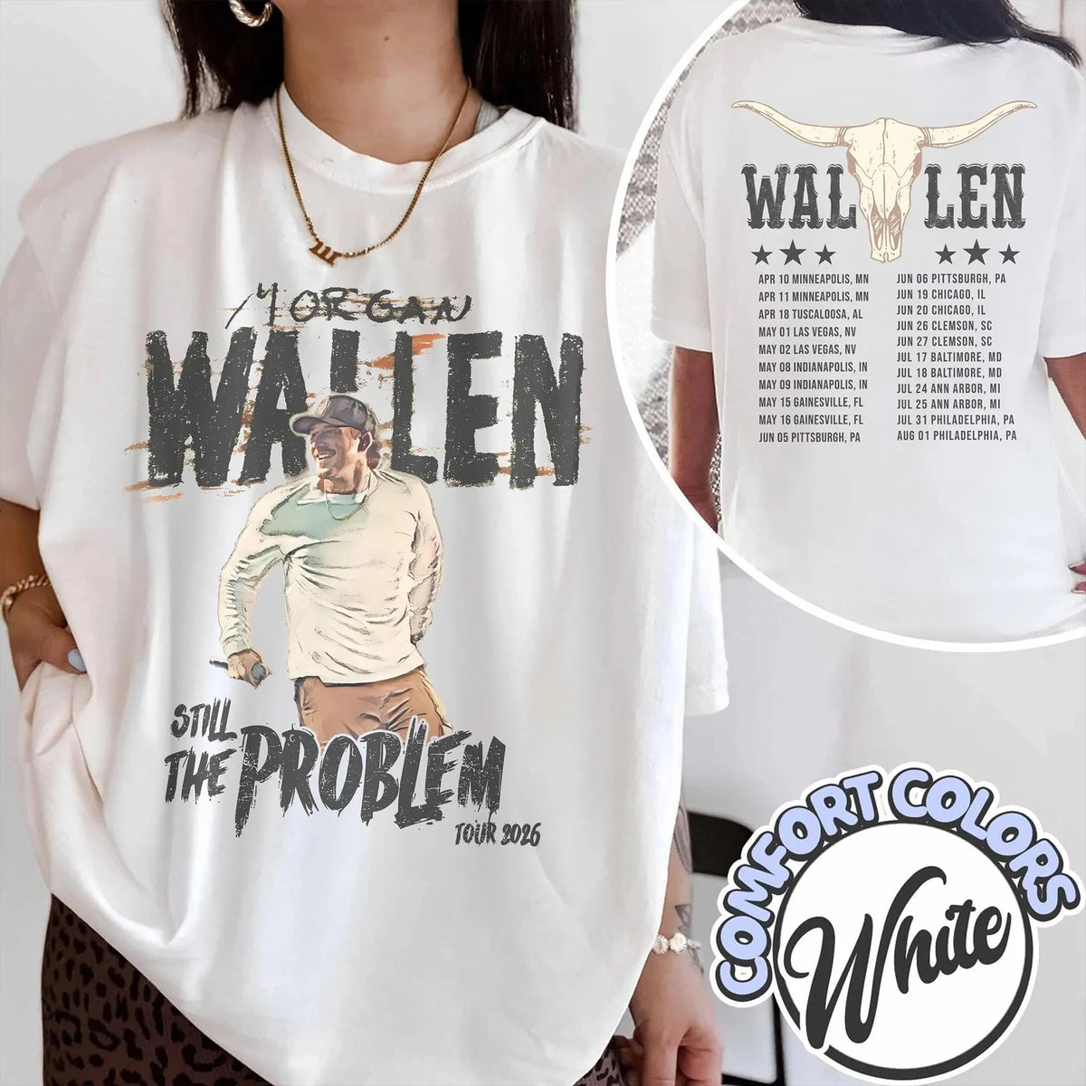 Morgan Wallen 2026 Tour T-shirt Loose  Casual Fashion Spring/Summer New Couple T-shirt  vintage clothes oversized t shirt