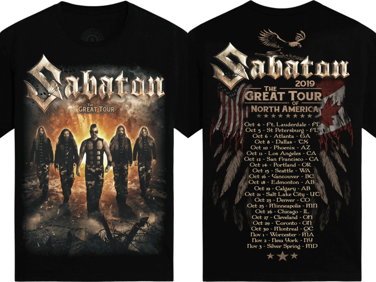 Sabaton Official Graphic T-shirt Women Men Oversized Y2k Heavy Metal Band Short Sleeve Female Male Clothing High Quality Tees