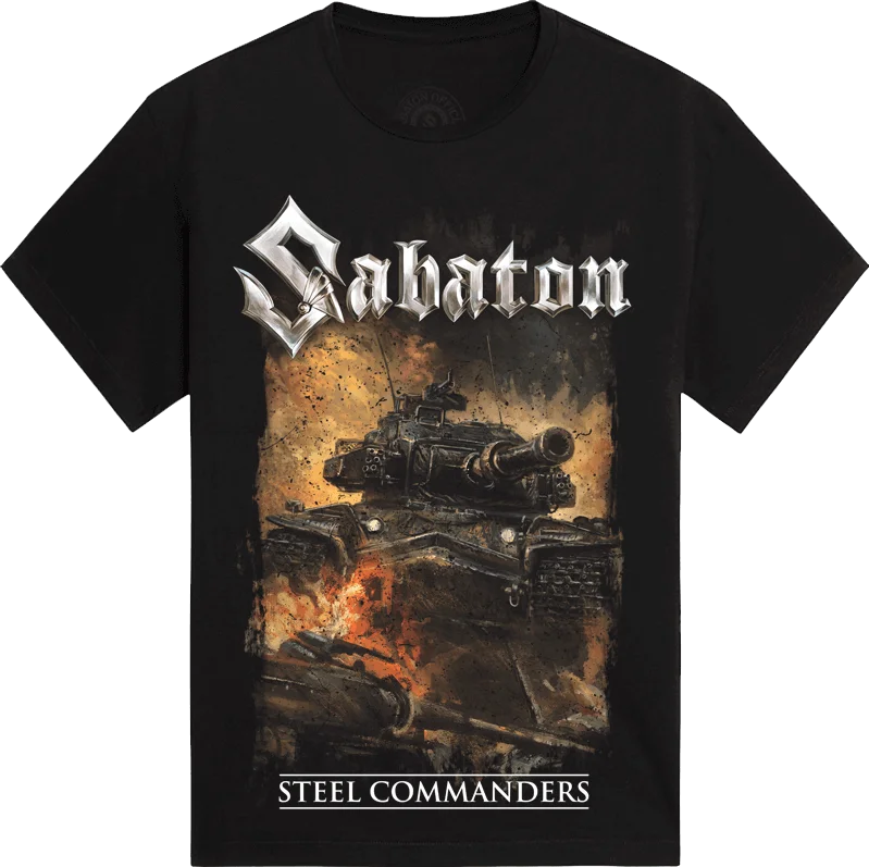 Sabaton Official Graphic T-shirt Women Men Oversized Y2k Heavy Metal Band Short Sleeve Female Male Clothing High Quality Tees