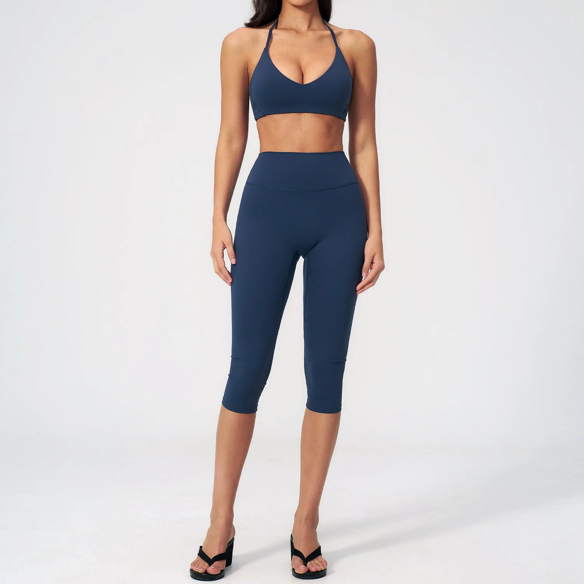 Women's Fitness Set Gym Tracksuit Breathable Sports Bra Flared Trousers Suit Workout Clothing Sportswear Female Athletic Wear