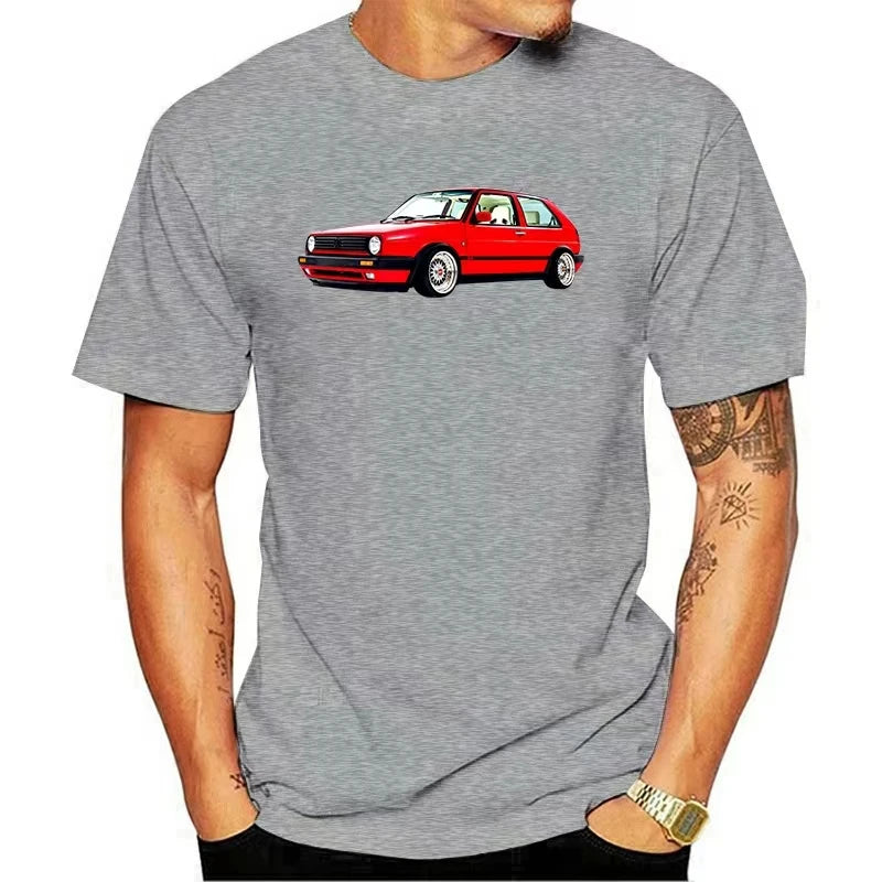 Men t-shirt GOLF MK2 BIG BUMPER RED tshirt Women t shirt 6972D
