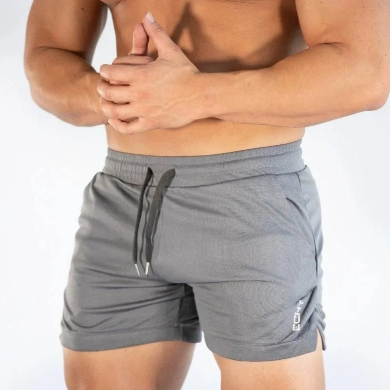 2025 NEW Mens Gym Training Shorts Men Sports Casual Clothing Fitness Running Grid Beach Pants Quick-Drying Breathable Men Shorts