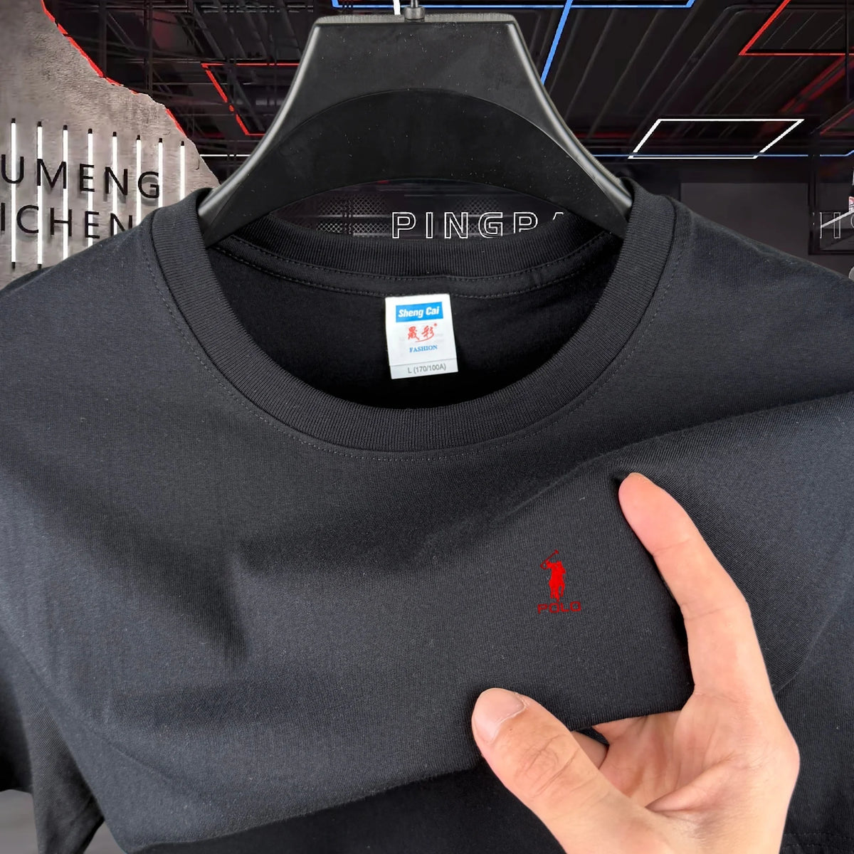 100% Pure Cotton High-End Brand Round Neck Short Sleeved Men's T-Shirt Summer Fashion Luxury Embroidery Design Paul Casual Top