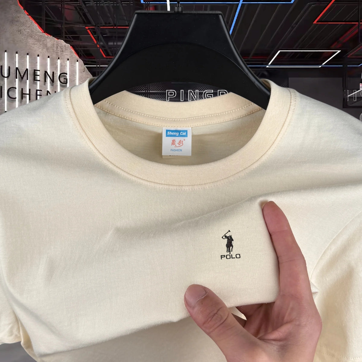 100% Pure Cotton High-End Brand Round Neck Short Sleeved Men's T-Shirt Summer Fashion Luxury Embroidery Design Paul Casual Top
