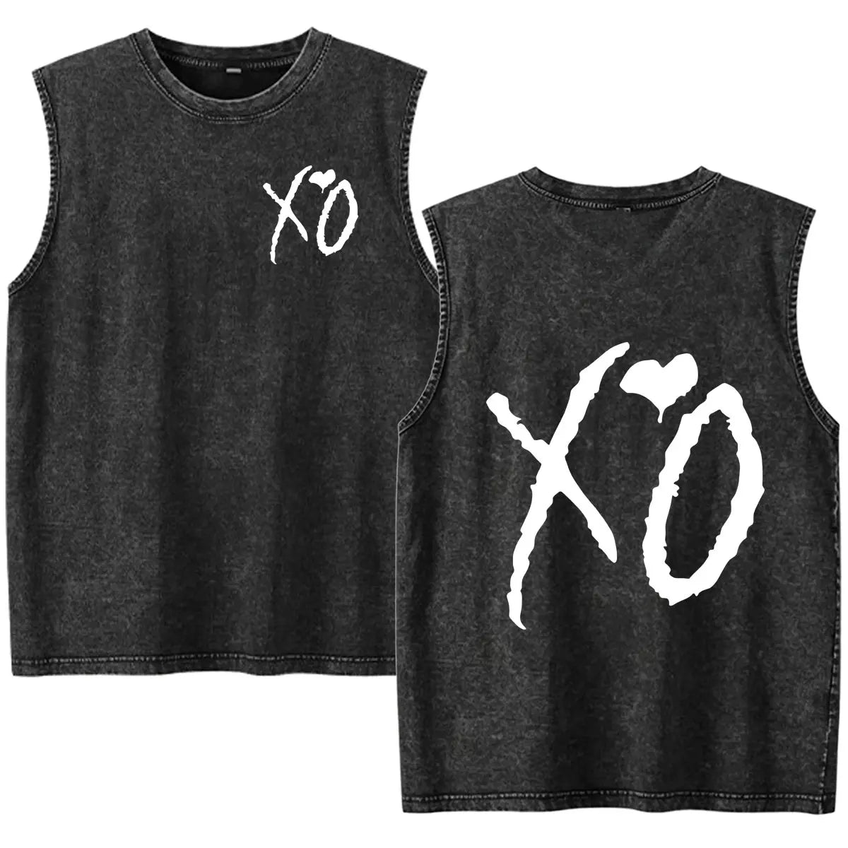 Rapper The Weeknd 2026 After Hours Til Dawn with Playboi Carti Tour Vintage Washed Tank Top Men Summer Oversized Fans Music Vest