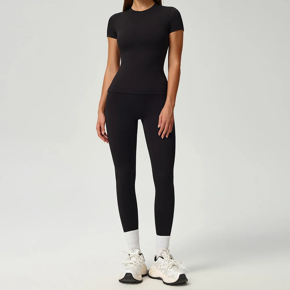 Yoga Set 2/3PCS Women Outfits Sportswear Workout Clothes Athletic Wear Gym Legging Fitness Bra Crop Top Long Sleeve Sports Suits
