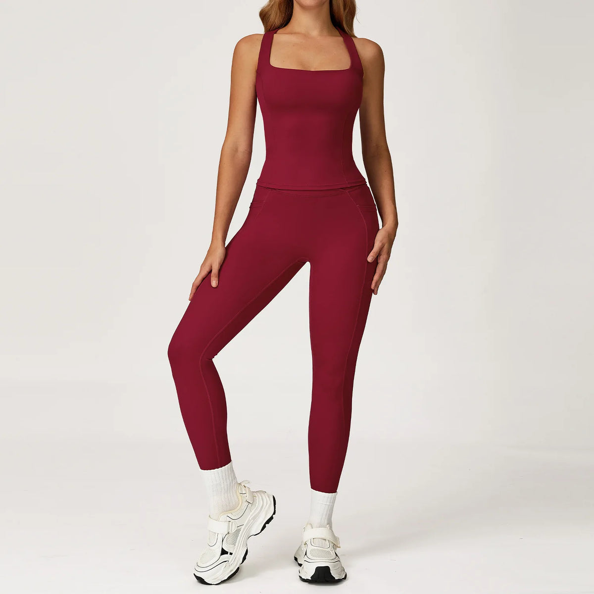 Women Tracksuit Yoga Set 2PCS Gym Workout Clothes for Female Push Up Bra High Waist Leggings Sexy Fitness Sportswear Sports Suit