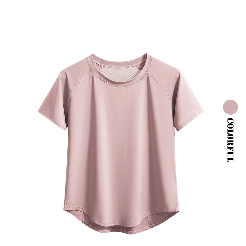 DRUR 2pcs Yoga Set Women Summer Sports Suit 2 Piece Sportswear Outfits Female Short Sleeve Fitness Tops Running Shorts Sets New