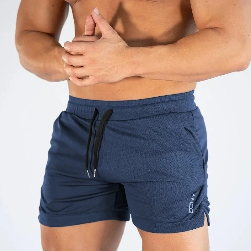 2025 NEW Mens Gym Training Shorts Men Sports Casual Clothing Fitness Running Grid Beach Pants Quick-Drying Breathable Men Shorts
