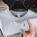 100% Pure Cotton High-End Brand Round Neck Short Sleeved Men's T-Shirt Summer Fashion Luxury Embroidery Design Paul Casual Top