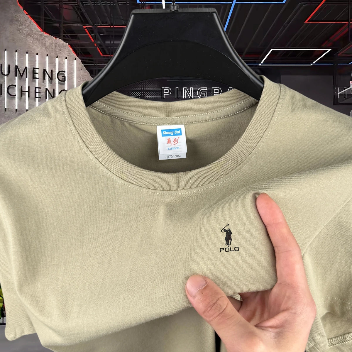 100% Pure Cotton High-End Brand Round Neck Short Sleeved Men's T-Shirt Summer Fashion Luxury Embroidery Design Paul Casual Top