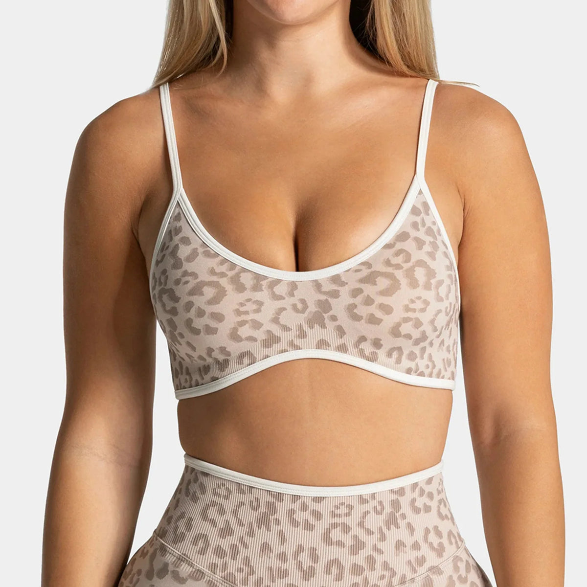 Women's Leopard Print Yoga Top & Bottoms Separate: Racerback Sports Bra, High Waisted Leggings, Shorts | Breathable Stretchy Gym