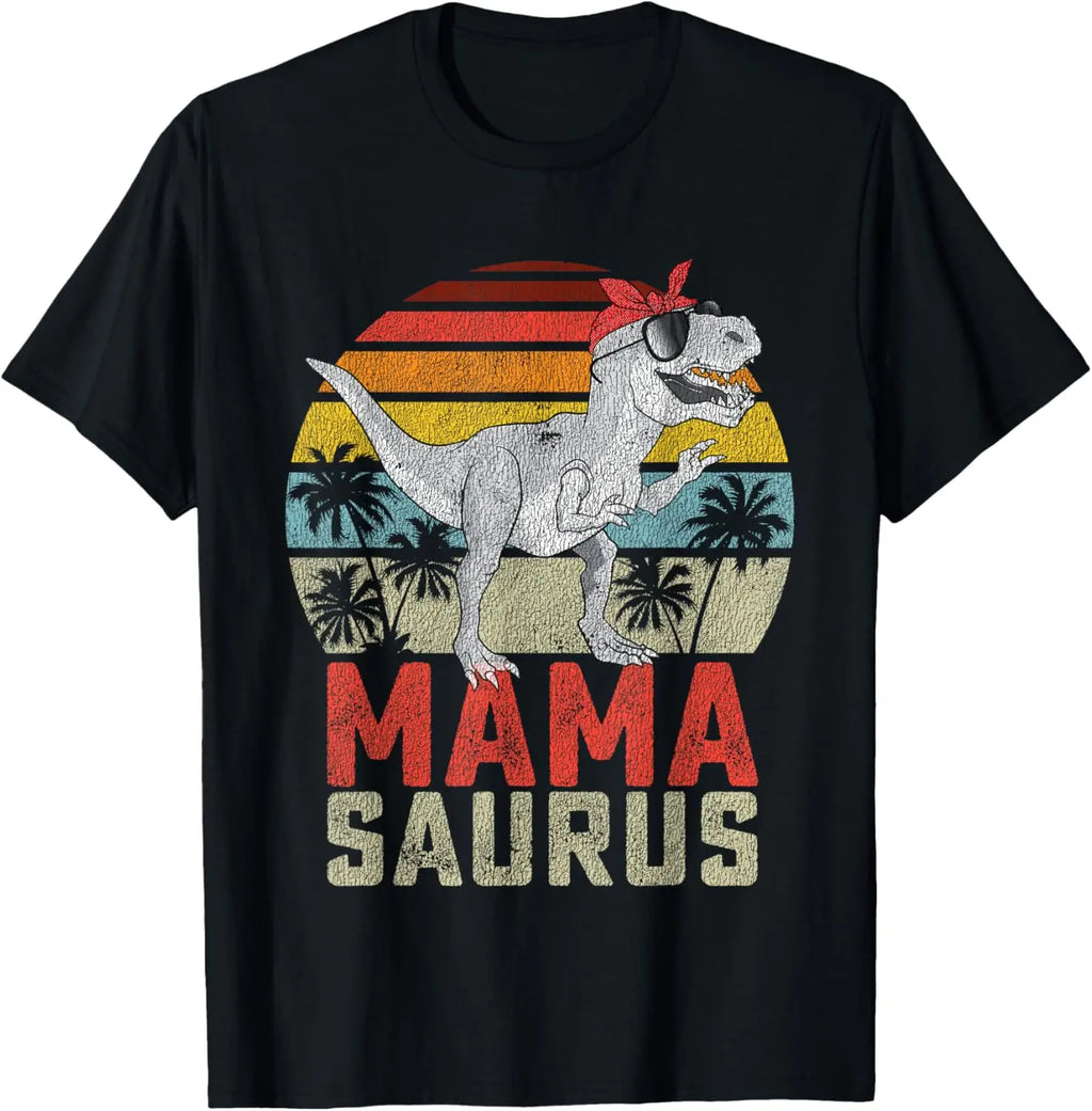 Mamasaurus T Rex Dinosaur Mama Saurus Family Matching Women T-Shirt Funny Shirt Unisex Summer Streetwear Tops Camisas