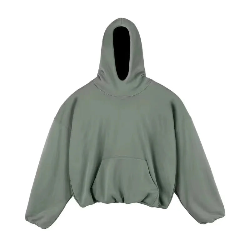 Men's Designer Oversized Hip Hop Hoodies Loose Fit Hooded Sweatshirt For Male Baggy Solid Color Pullover Hoody Tops