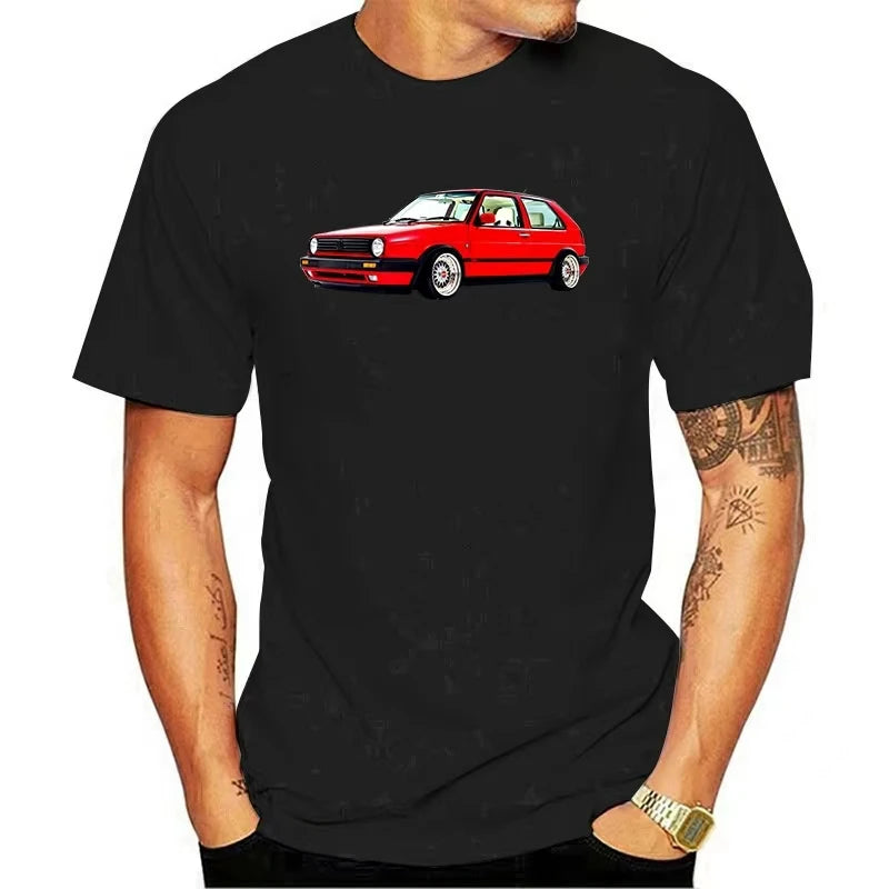 Men t-shirt GOLF MK2 BIG BUMPER RED tshirt Women t shirt 6972D