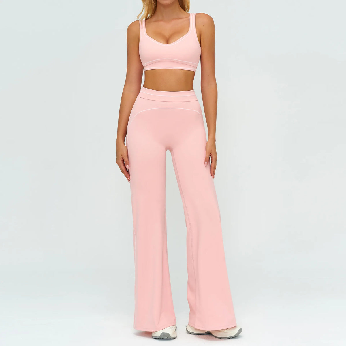 Fitness Suit 2PCS Yoga Set Women's Tracksuit Sports Outfits Gym Running Push Up Sportswear Legging Athletic Wear Workout Clothes