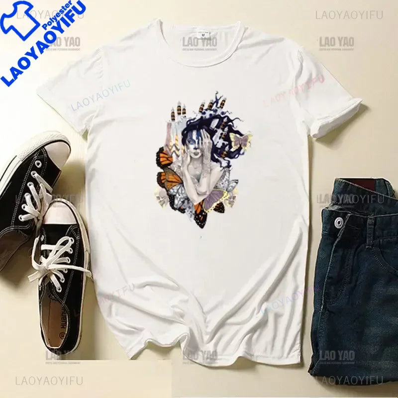Skull Day of The Dead Graphic T Shirts Skeleton Woman Tshirts Mexican Heritage Flowers Black Tops Casual Kawaii Funny Clothes