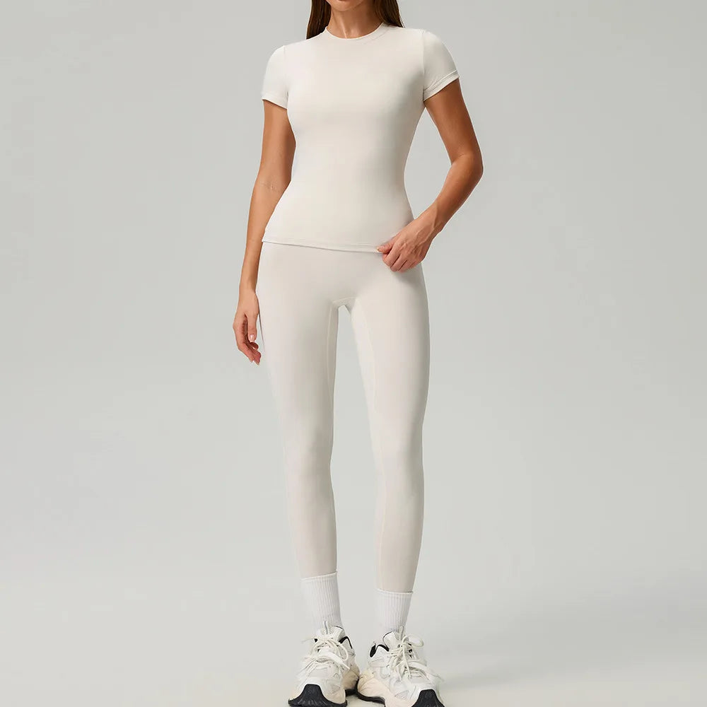 Yoga Set 2/3PCS Women Outfits Sportswear Workout Clothes Athletic Wear Gym Legging Fitness Bra Crop Top Long Sleeve Sports Suits
