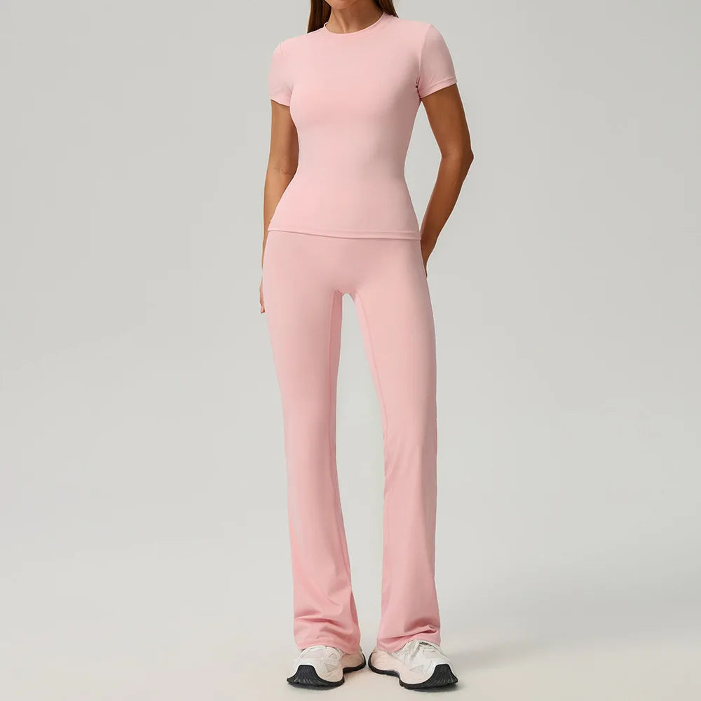 Yoga Set 2/3PCS Women Outfits Sportswear Workout Clothes Athletic Wear Gym Legging Fitness Bra Crop Top Long Sleeve Sports Suits