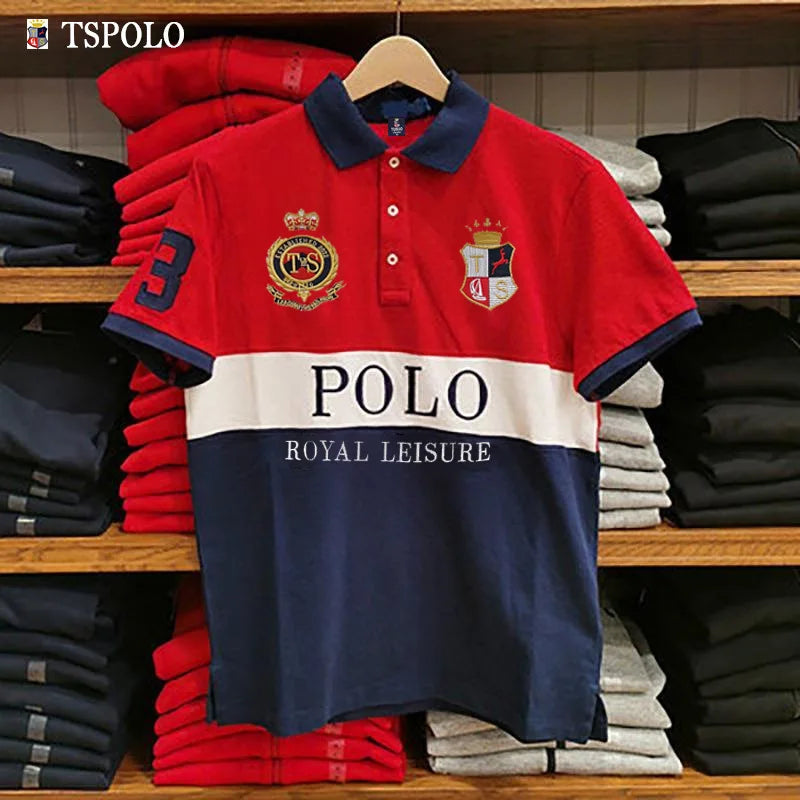 Classic Men Short Sleeve Polo Shirt 2026 New Golf Great Quality Oversize Men Button Collar T-shirt US Size Clothing Manufacturer