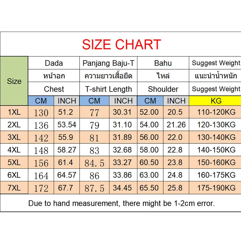 Men's Plus Size Cotton T-Shirt | Casual Short Sleeve Tee 1XL-7XL