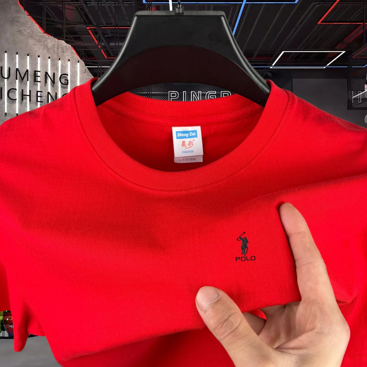 100% Pure Cotton High-End Brand Round Neck Short Sleeved Men's T-Shirt Summer Fashion Luxury Embroidery Design Paul Casual Top