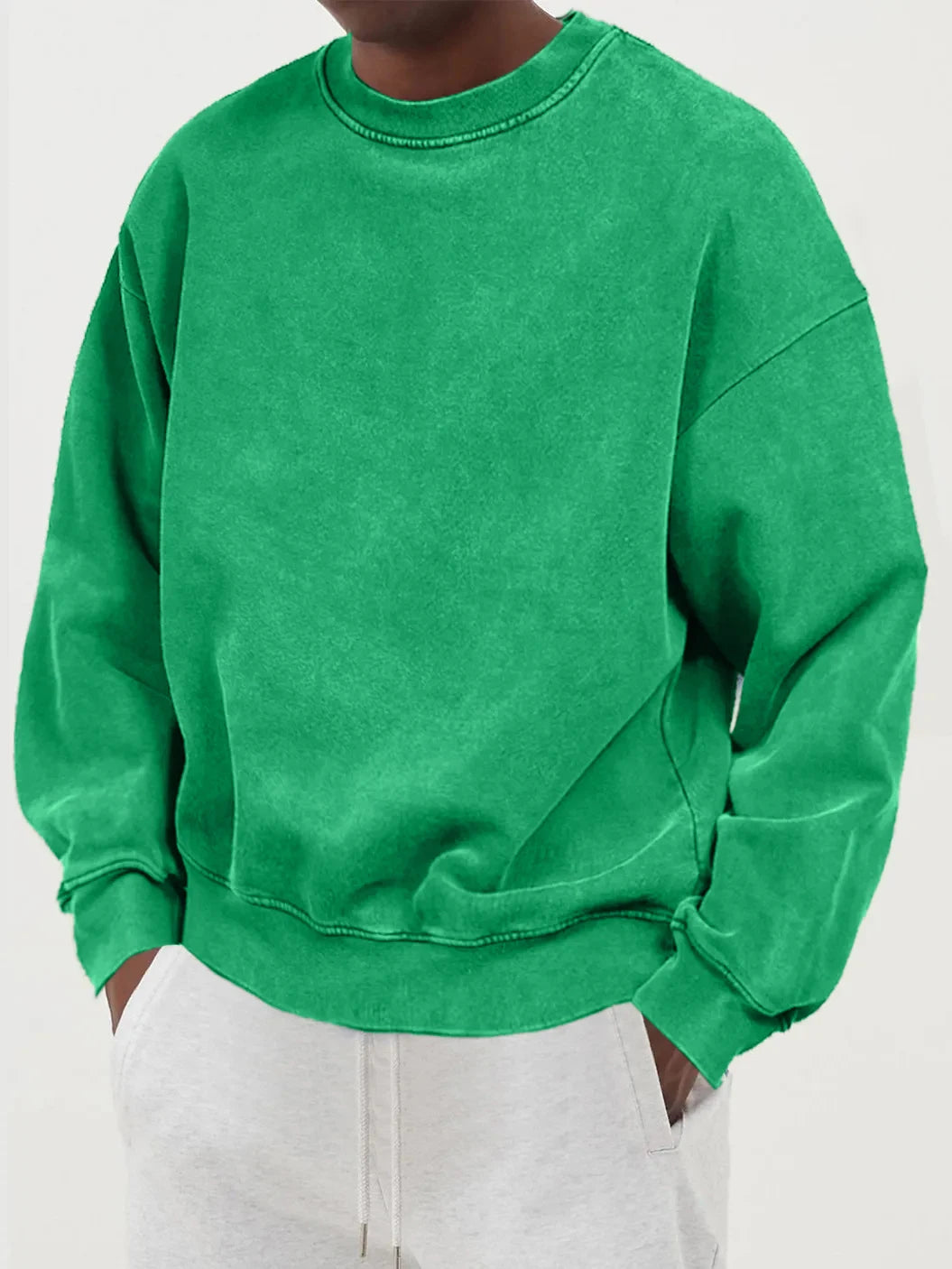 Vintage Solid Sweatshirts Male Washed Cotton Sportswear Warm Autumn Pullovers Casual Comfy Hoodie Fashion Oversized Streetwers