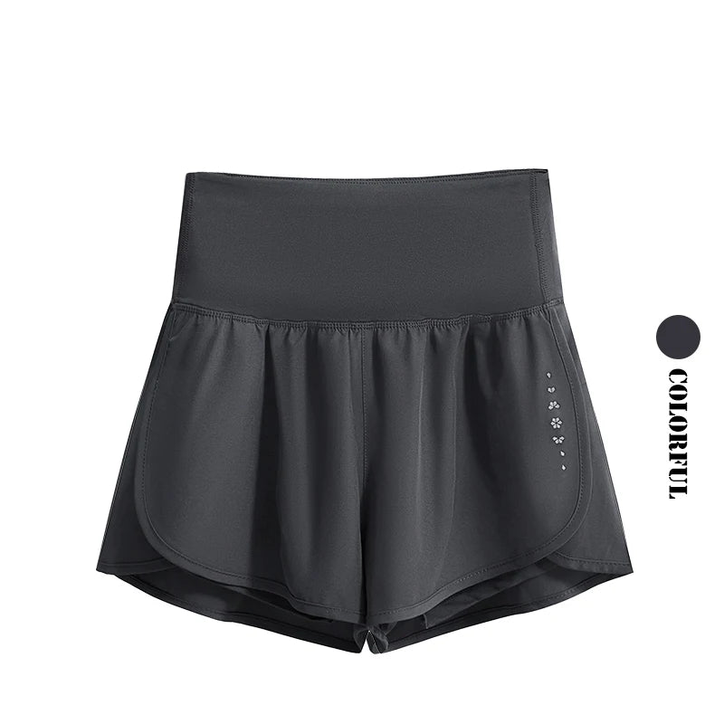 DRUR 2pcs Yoga Set Women Summer Sports Suit 2 Piece Sportswear Outfits Female Short Sleeve Fitness Tops Running Shorts Sets New