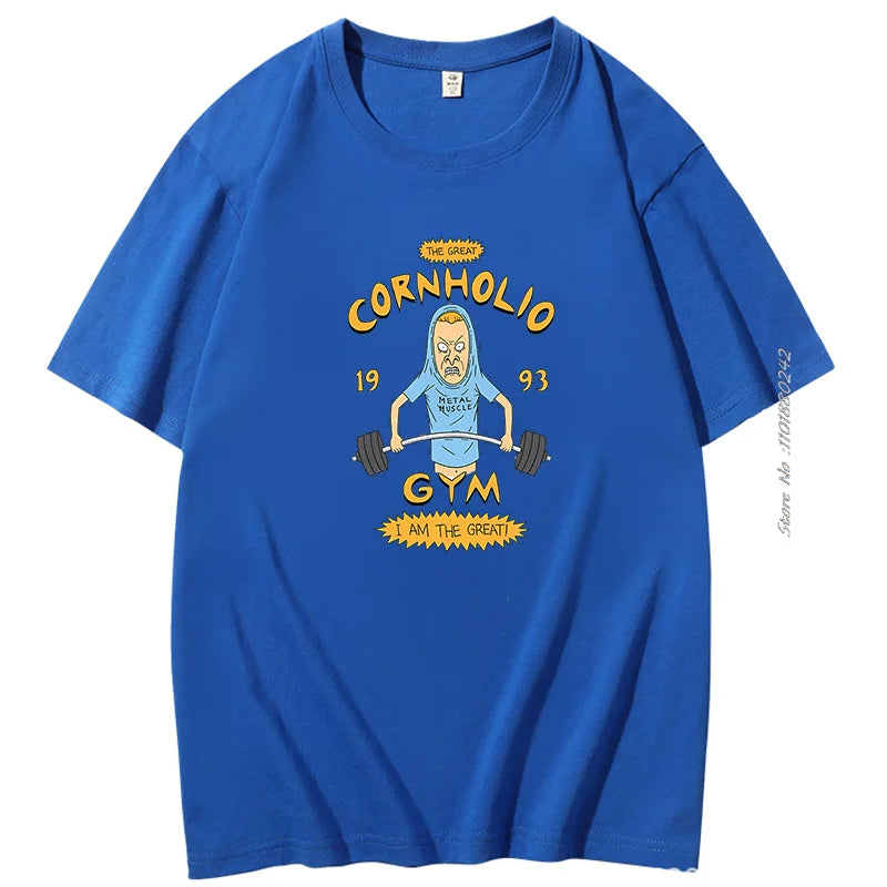 Beavis And Butthead Tshirts Novelty Funny Cartoon Graphic Tshirts Casual Clothing Summer Male Oversized Short Sleeve T-Shirts