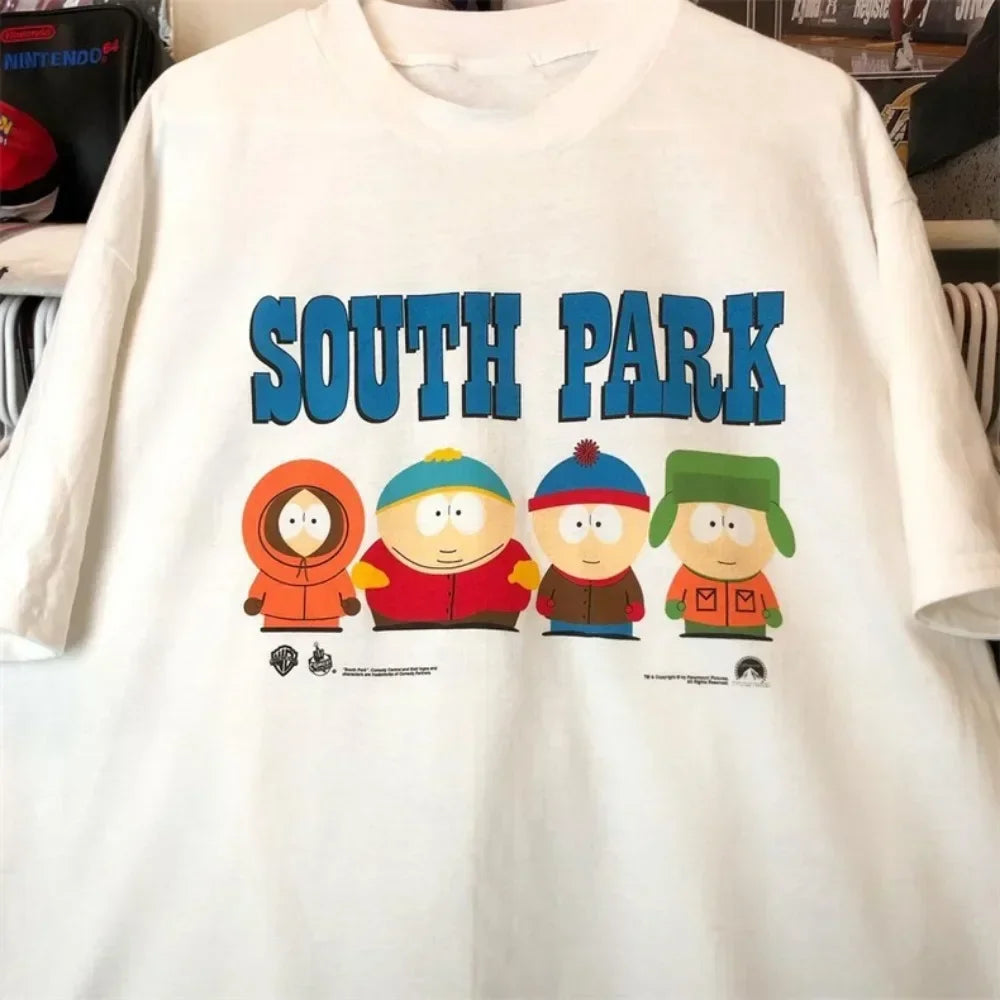 Summer Kenny McCormick South Park Funny T Shirt Anime Peripheral Print Crew Neck Short Sleeve T-Shirt Men Women Cotton Tops Tee