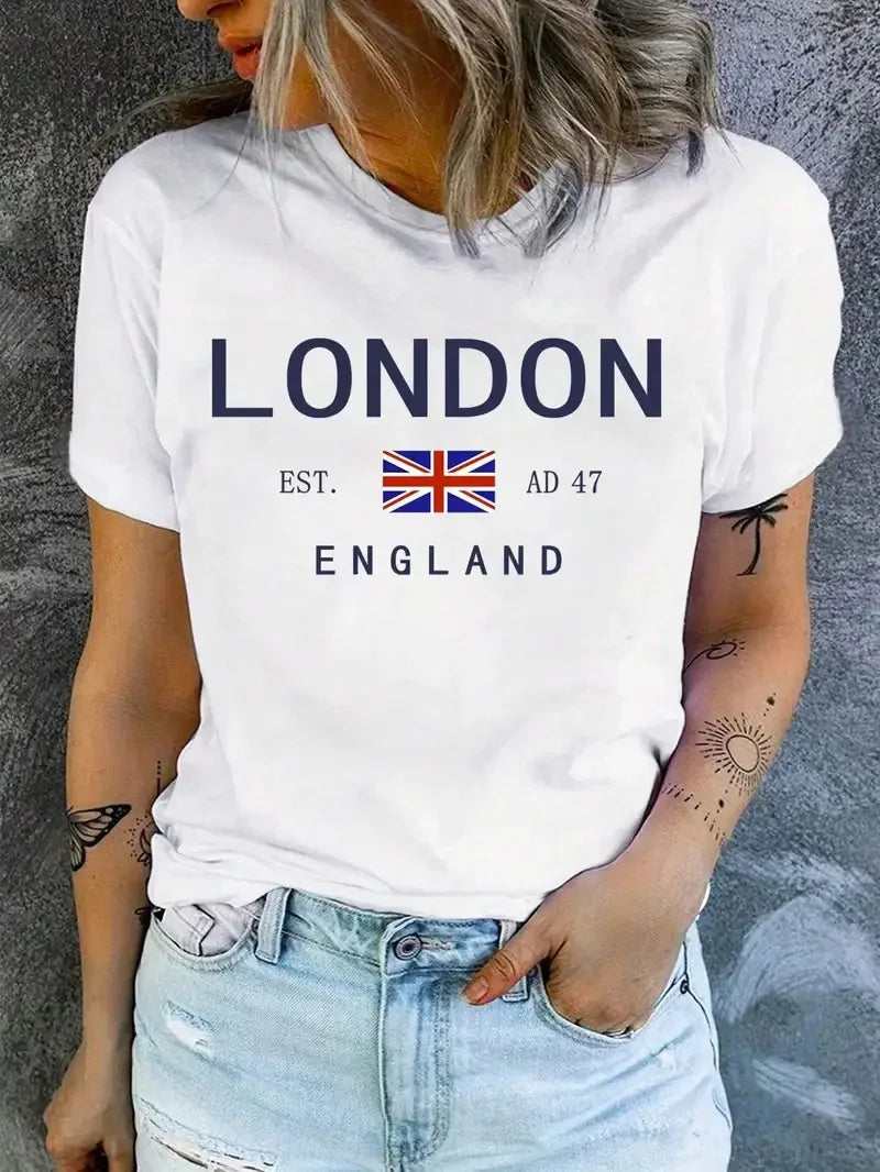 The New Hot Selling Fashion Casual Naughty Girl Printed Women's Short-sleeved Top Women Clothes  Graphic T Shirts Polyester