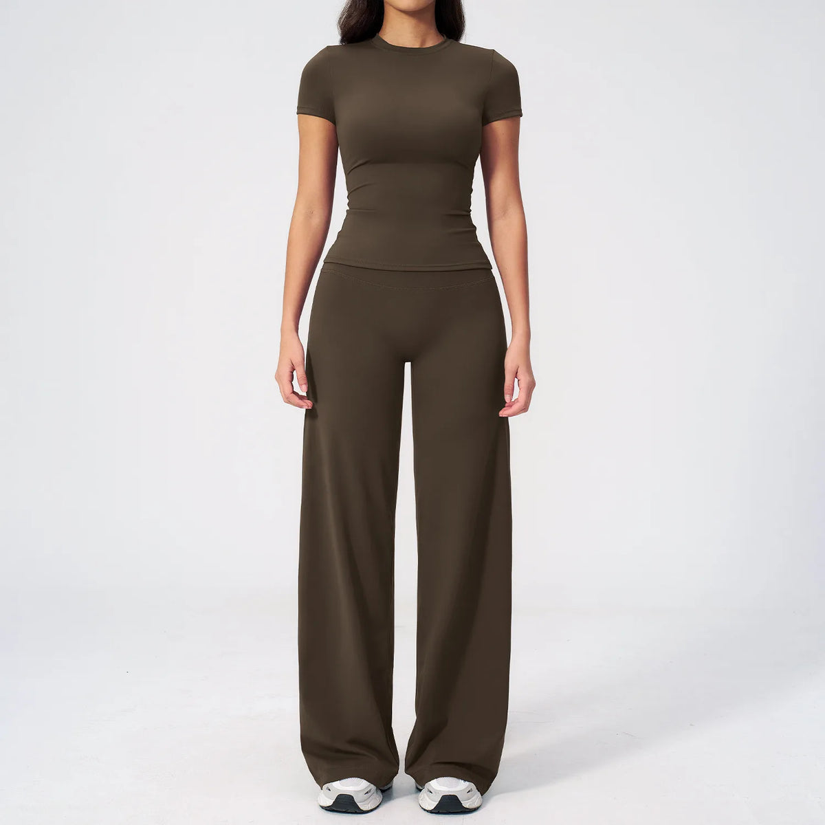 Women's Fitness Set Gym Tracksuit Breathable Sports Bra Flared Trousers Suit Workout Clothing Sportswear Female Athletic Wear