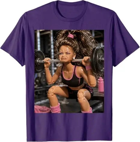 Disgusting Gym Girl Funny Workout Meme Humor Fitness T-Shirt Y2k Leg Day Struggle Girl Weightlifting Face Studio Graphic Apparel