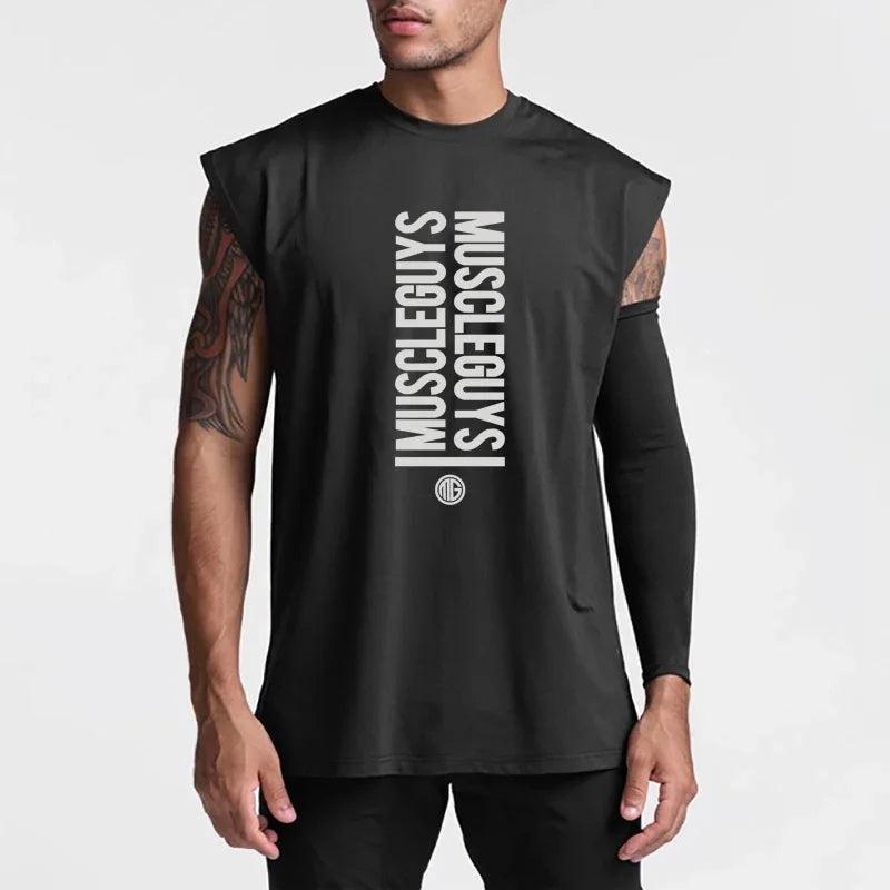 Muscleguys Mesh Gym Clothing Men Workout Tank Top Bodybuilding Vest Fitness Sleeveless Shirt Mens Sports Basketball Jerseys