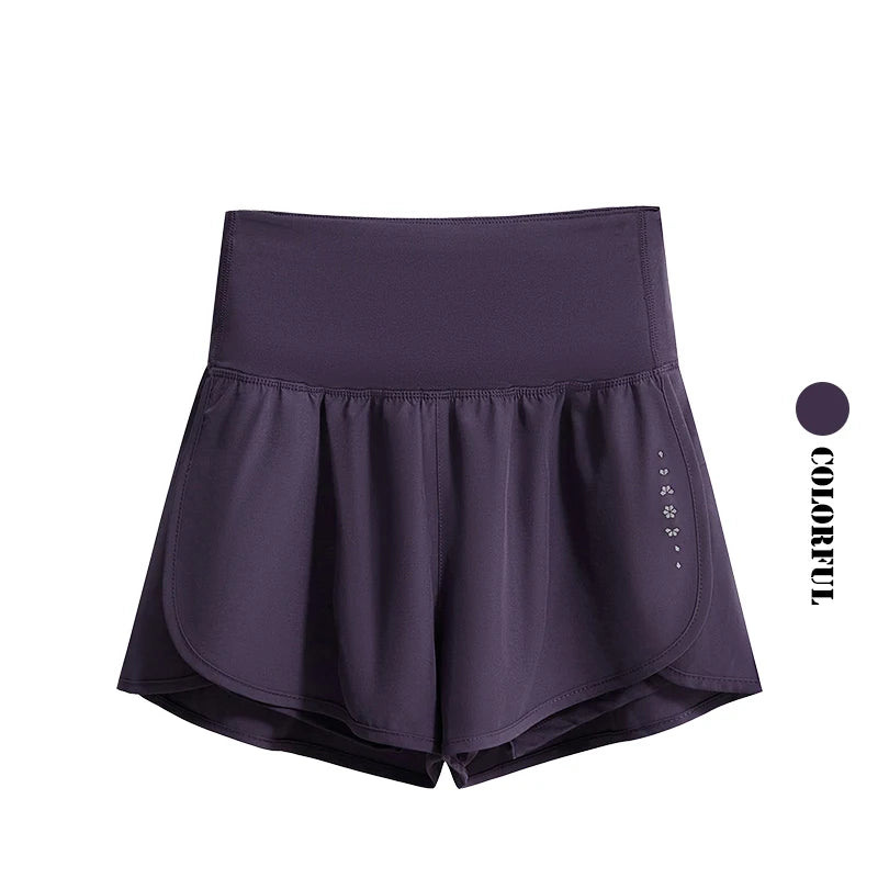 DRUR 2pcs Yoga Set Women Summer Sports Suit 2 Piece Sportswear Outfits Female Short Sleeve Fitness Tops Running Shorts Sets New