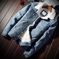 Winter Men Denim Jacket Trendy Warm Wool Liner Coat Men Thicker Outwear Jean Jackets Men Cowboy Casual Outfits Plus Size 5XL 6XL