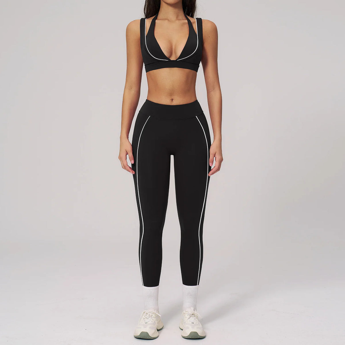Women's Tracksuit 2PCS Fitness Suit Summer Yoga Sets Sportswear Workout Sports Bra High Waist Leggings Gym Clothing Sports Suits