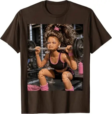 Disgusting Gym Girl Funny Workout Meme Humor Fitness T-Shirt Y2k Leg Day Struggle Girl Weightlifting Face Studio Graphic Apparel