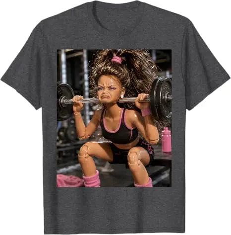 Disgusting Gym Girl Funny Workout Meme Humor Fitness T-Shirt Y2k Leg Day Struggle Girl Weightlifting Face Studio Graphic Apparel