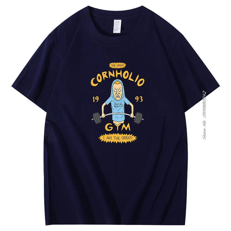 Beavis And Butthead Tshirts Novelty Funny Cartoon Graphic Tshirts Casual Clothing Summer Male Oversized Short Sleeve T-Shirts