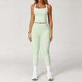 Women's Clothes 2 Pieces Workout Tracksuit Yoga Set Sportswear Gym Clothing High Waist Bell-bottoms Sexy Fitness Bta Sports Suit