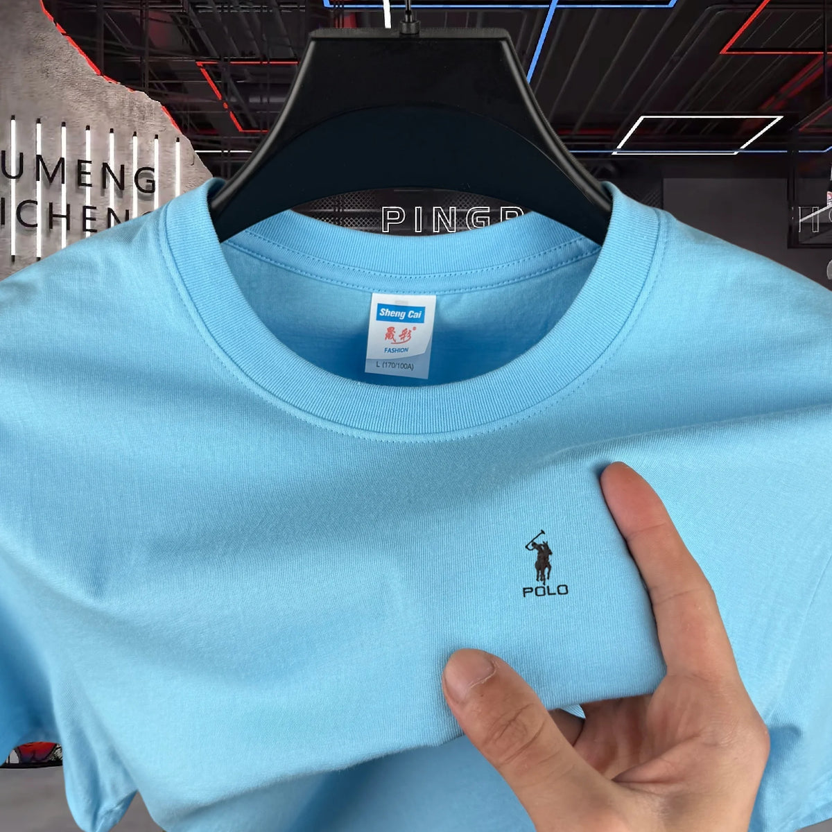 100% Pure Cotton High-End Brand Round Neck Short Sleeved Men's T-Shirt Summer Fashion Luxury Embroidery Design Paul Casual Top