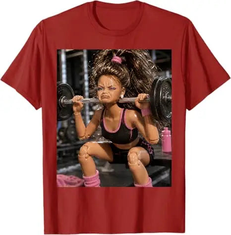 Disgusting Gym Girl Funny Workout Meme Humor Fitness T-Shirt Y2k Leg Day Struggle Girl Weightlifting Face Studio Graphic Apparel