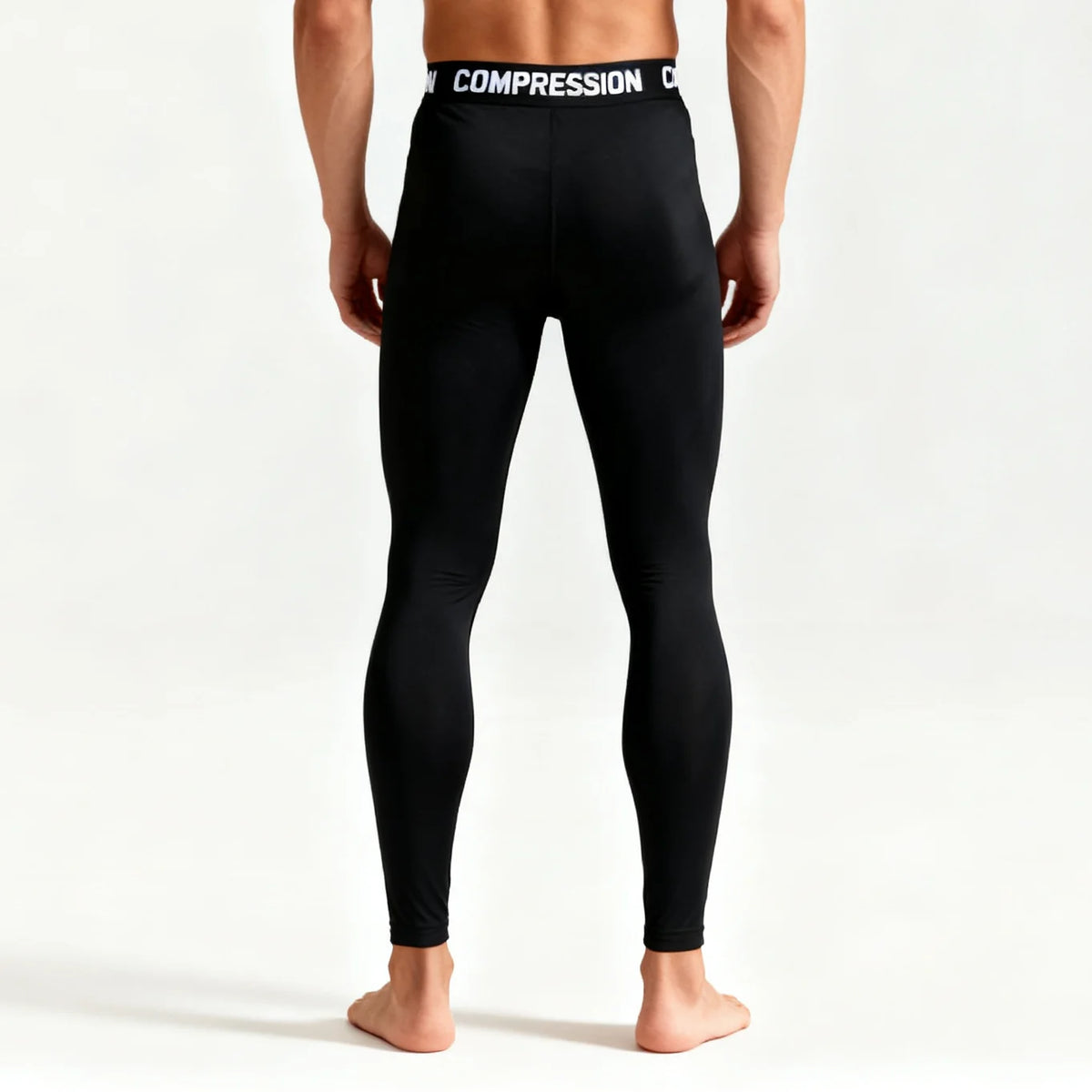 Men's Training Gym Basketball Compression Pants High Elastic Quick Dry Leggings Workout Base Layer