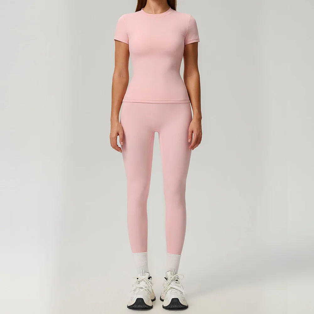 Yoga Set 2/3PCS Women Outfits Sportswear Workout Clothes Athletic Wear Gym Legging Fitness Bra Crop Top Long Sleeve Sports Suits