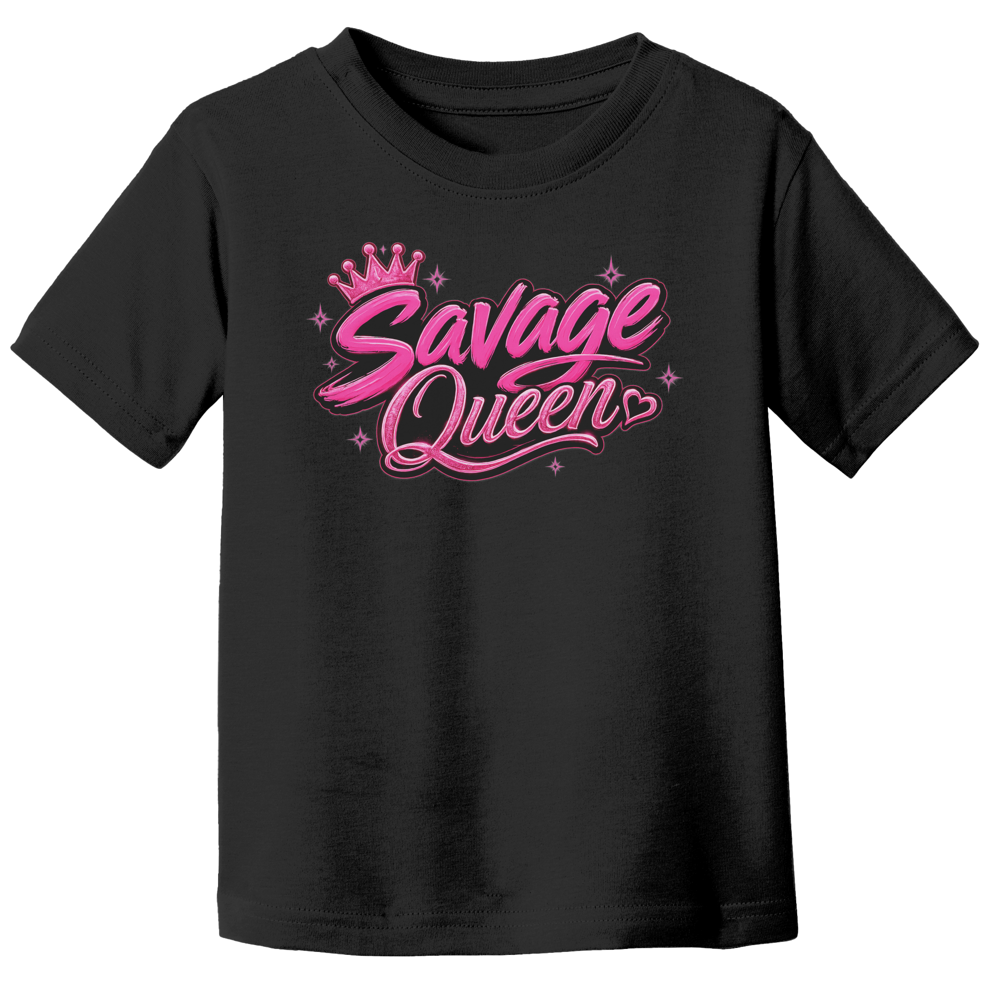 Savage_Queen_Pink_Graphic_Tee__Cute__Black_Front_Mockup.png_15930290