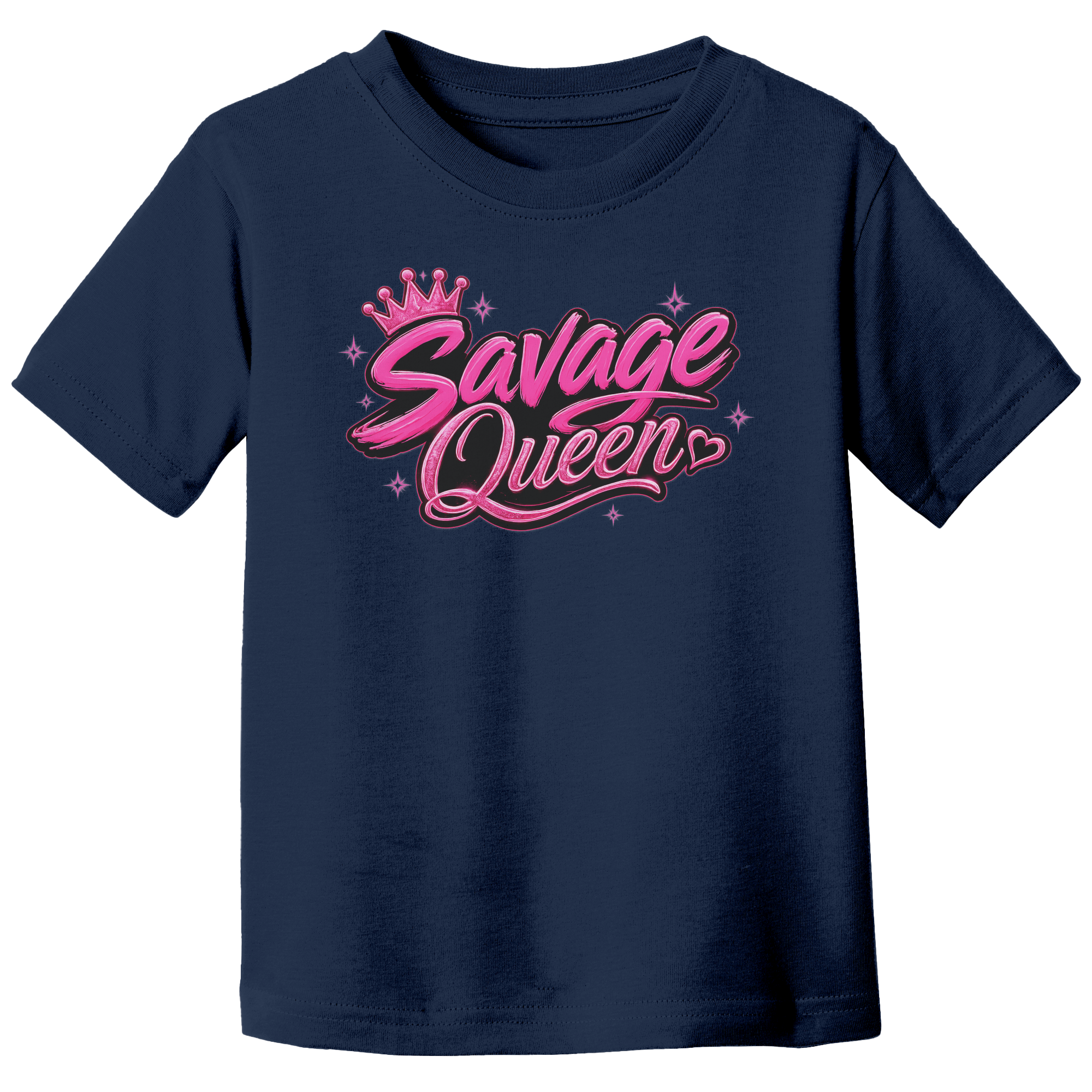 Savage_Queen_Pink_Graphic_Tee__Cute__Navy_Front_Mockup.png_15930292
