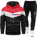 2026 Hot Sale Men's Set Hooded Sweatshirt and Jogger Pants Urban Casual Fashion Hoodie Sportswear Paris Printed Pullover Outfits
